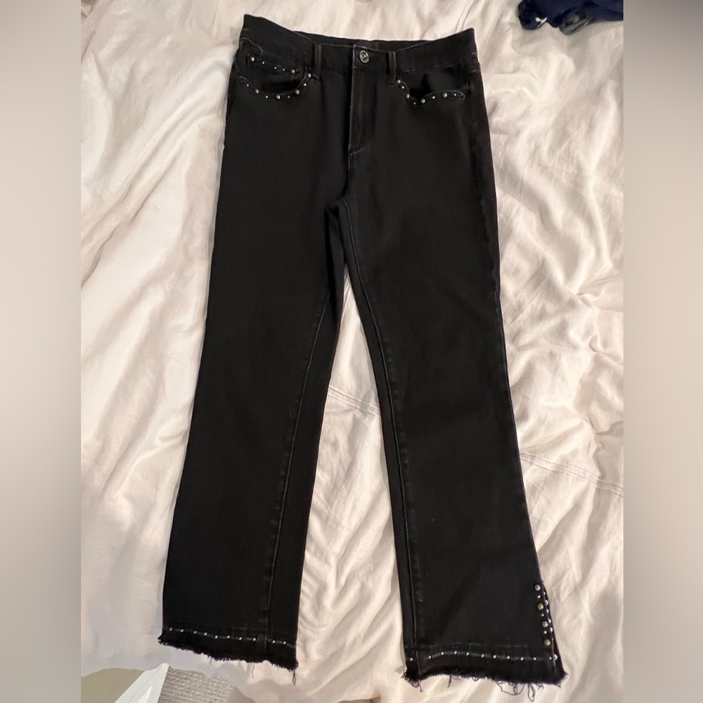 Designer black jeans size 28 women’s.